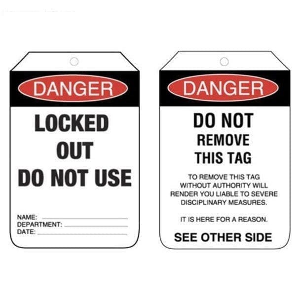 Danger Lock Out Tags 5Pc - main product image